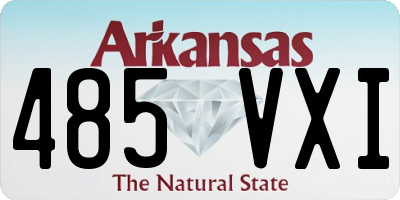 AR license plate 485VXI