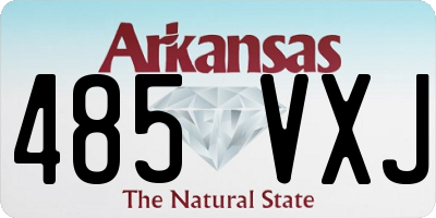 AR license plate 485VXJ