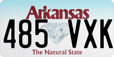 AR license plate 485VXK