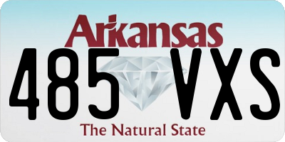 AR license plate 485VXS