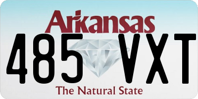 AR license plate 485VXT
