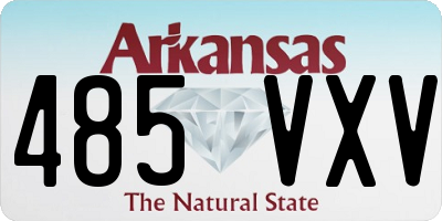 AR license plate 485VXV