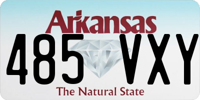 AR license plate 485VXY