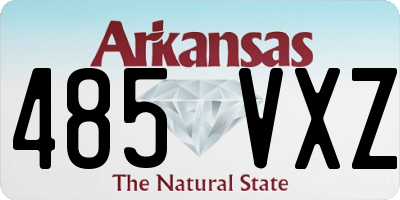AR license plate 485VXZ
