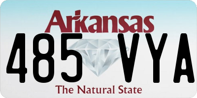 AR license plate 485VYA