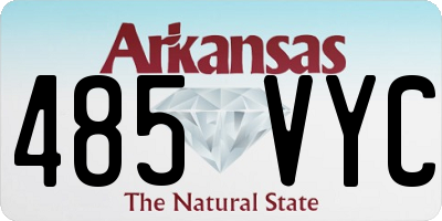 AR license plate 485VYC