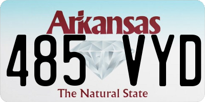 AR license plate 485VYD