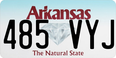 AR license plate 485VYJ