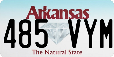 AR license plate 485VYM