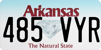 AR license plate 485VYR