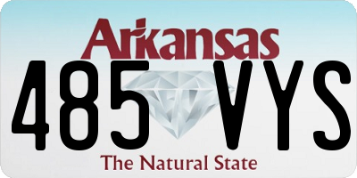 AR license plate 485VYS