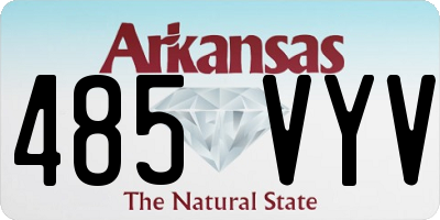 AR license plate 485VYV