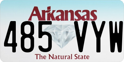 AR license plate 485VYW