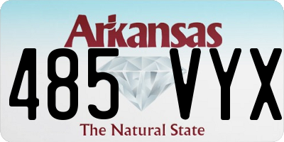 AR license plate 485VYX