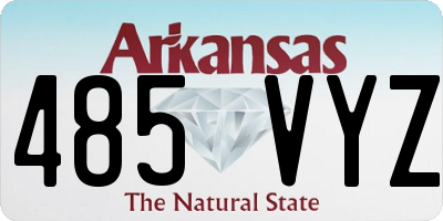 AR license plate 485VYZ