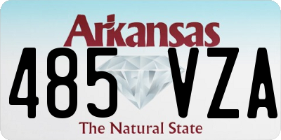 AR license plate 485VZA