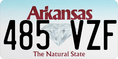 AR license plate 485VZF