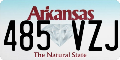 AR license plate 485VZJ