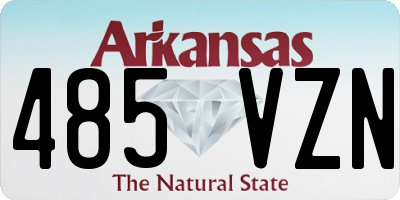 AR license plate 485VZN