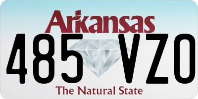 AR license plate 485VZO