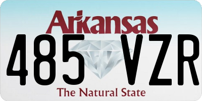 AR license plate 485VZR