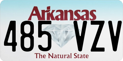 AR license plate 485VZV