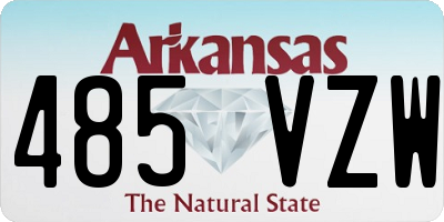 AR license plate 485VZW