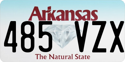 AR license plate 485VZX