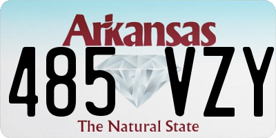 AR license plate 485VZY
