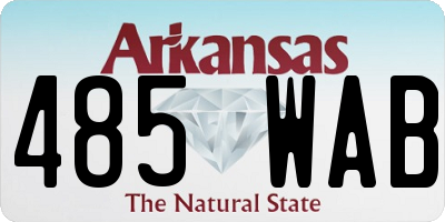 AR license plate 485WAB