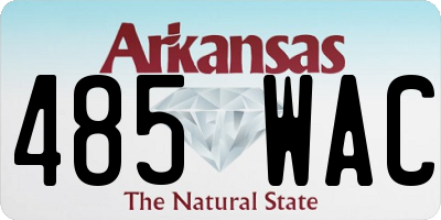 AR license plate 485WAC