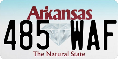 AR license plate 485WAF