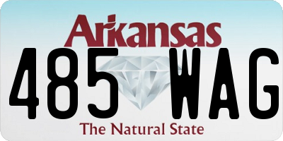 AR license plate 485WAG