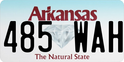 AR license plate 485WAH