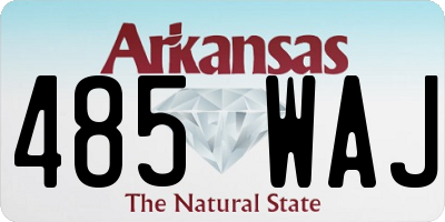 AR license plate 485WAJ