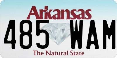 AR license plate 485WAM