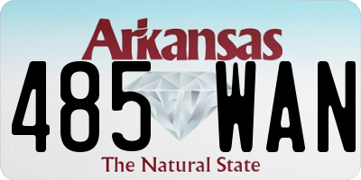 AR license plate 485WAN