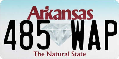 AR license plate 485WAP