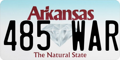 AR license plate 485WAR