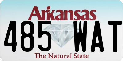 AR license plate 485WAT