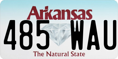 AR license plate 485WAU