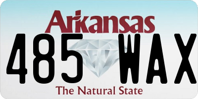 AR license plate 485WAX