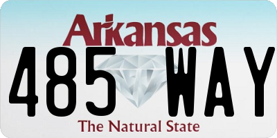 AR license plate 485WAY