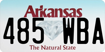 AR license plate 485WBA