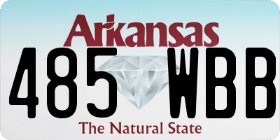 AR license plate 485WBB