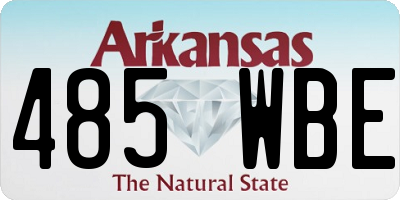 AR license plate 485WBE