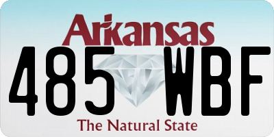 AR license plate 485WBF