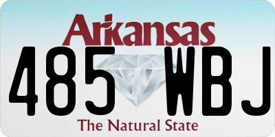 AR license plate 485WBJ