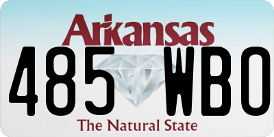 AR license plate 485WBO