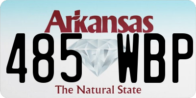 AR license plate 485WBP